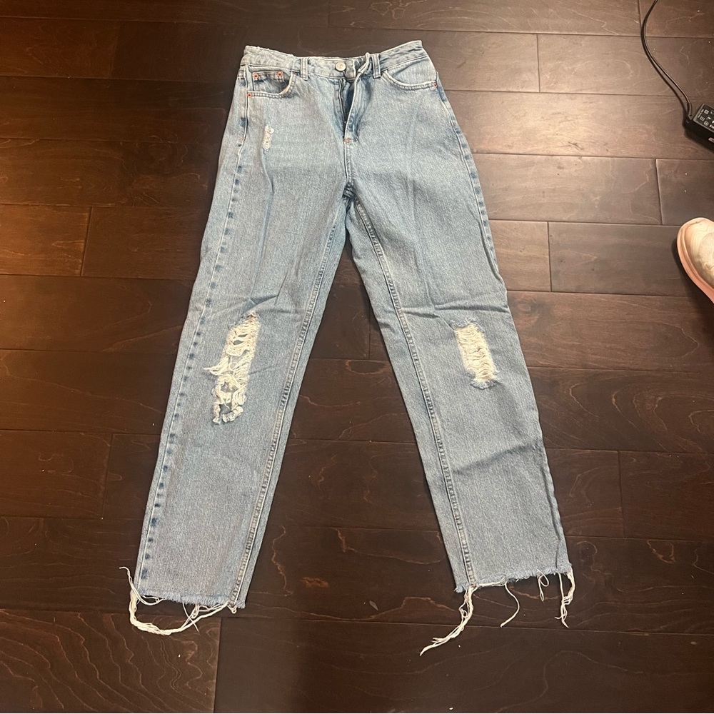 Straight leg jeans